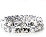 Silver Star Dawnbreak ladies bracelet, Buddha, set of 2, 23 cm - Bracelet