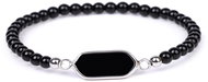 Silver Star Silvermist ladies bracelet, black, Obsidian - Bracelet