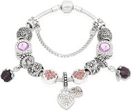 Silver Star Tundra ladies bracelet, heart - Bracelet