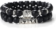 Predator Q1 Orion men's bracelet, Buddha, set of 2 - Bracelet