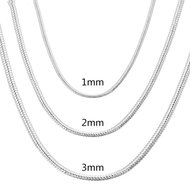 Silver Star Silver chain 1 mm Elegant accessory KL3 for every occasion, length 60 cm - Chain Necklace