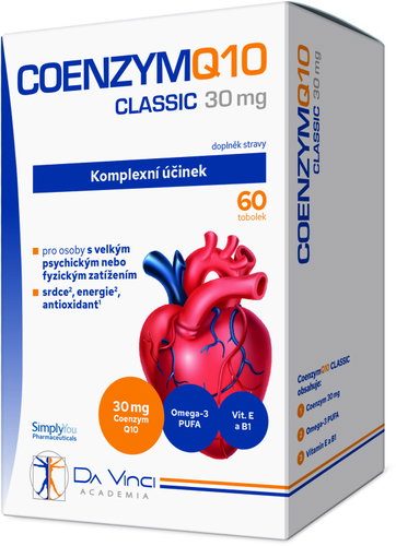 Da Vinci Academia Coenzyme Q10 Classic 30 mg, 60 capsules - Dietary Supplement - Main image