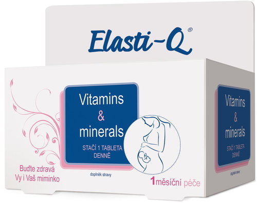 Elasti-Q Vitamins & Minerals 30 Tablets - Dietary Supplement - Main image