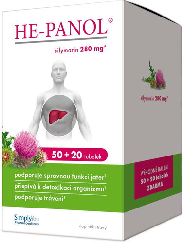 HE-PANOL 50 + 20 tablets - Dietary Supplement - Main image