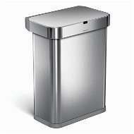 Simplehuman contactless trash bin with voice and motion sensor, 58L, stainless steel - Contactless Waste Bin
