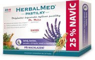 HerbalMed pastilky Dr. Weiss Šalvia + ženš. vit. C 24 + 6 - Bylinné pastilky
