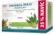 Dr.Weiss HerbalMed Jitrocel+mateřídouška+lípa+vitamin C 24+6 pastilek - Bylinné pastilky