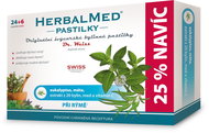 Dr.Weiss HerbalMed Eukalyptus+máta+vitamin C 24+6 pastilek - Bylinné pastilky
