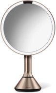 Simplehuman Sensor Touch, DUAL LED osvetlenie, 5×, dobíjacie, Rose Gold - Kozmetické zrkadlo