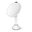 Touch, DUAL LED lighting, 5x, rechargeable, white steel