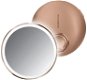 Simplehuman Sensor Compact, LED Light, 10x Magnification, Rose Gold - Makeup Mirror