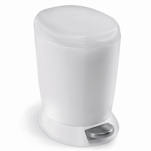 Simplehuman Pedal 6 l, plastic, white - Rubbish Bin - Main image