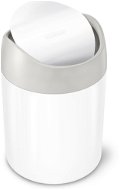 Simplehuman Mini odpadkový kôš 1,5 l, biela oceľ, CW2079 - Odpadkový kôš