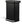 Pedal bin - 55 l, matt black steel, bag pocket