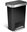 Waste Bin, 45l, Pedal, Rectangular, Black Plastic/Stainless Steel