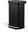 Pedal bin - 45 l, matt black steel, bag pocket