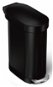 Simplehuman úzky pedálový odpadkový kôš Slim – 45 l, matná čierna oceľ - Odpadkový kôš