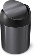 Simplehuman Mini odpadkový kôš 1,5 l, čierna nehrdzavejúca oceľ, CW2078 - Odpadkový kôš
