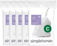 Simplehuman sáčky do odpadkového koše 10-12 l, typ C, zatahovací, 100 ks, 15 µm - Bin Bags