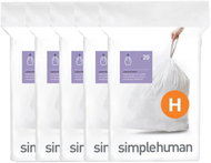 Simplehuman sáčky do odpadkového koše 30-35 l, typ H, zatahovací, 100 ks, 30 µm - Bin Bags