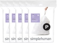 Simplehuman sáčky do odpadkového koše 50-60 l, typ P, zatahovací, 100 ks, 35 µm - Bin Bags