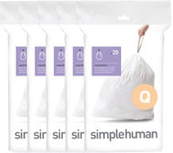 Simplehuman sáčky do odpadkového koše 50-65 l, typ Q, zatahovací, 100 ks, 35 µm - Bin Bags