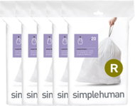 Simplehuman sáčky do odpadkového koše 10 l, typ R, zatahovací, 100 ks, 15µm - Bin Bags