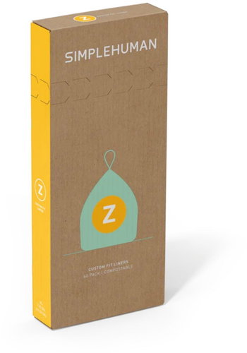 Simplehuman bin liners, 4 l, Type Z, compostable, 60 pieces - Bin Bags - Main image