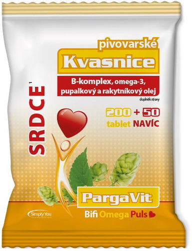 PargaVit Brewer's Yeast Bifi Omega Puls  250 Tablets - B Complex - Main image