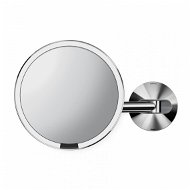 Simplehuman Sensor ST3015 with LED Lighting, 5x Magnification, Rechargeable, Polished Stainless Steel - Makeup Mirror