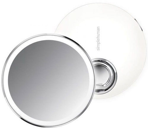 Simplehuman Sensor Compact Case, White - Makeup Mirror - Main image