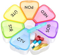 SimplyMed YHL075 Dávkovač léků týdenní, Flower - Dávkovač léků