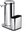 Touchless rechargeable soap dispenser 414 ml + sponge holder, shiny stainless steel