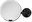 Black wall-mounted cosmetic mirror with Sensor and LED lighting, 5× magnification