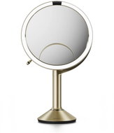 Simplehuman Trio with sensor and lighting, 1/5/10× magnification, brass and stainless steel - Makeup Mirror