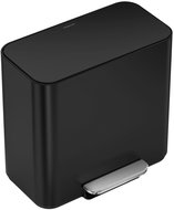 Simplehuman Dual Mini pedal waste bin 15 L, matt black steel - Rubbish Bin