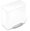 Waste bin 15 L, white steel