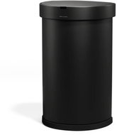 Simplehuman Touchless Half-Round Bin, 45 l, Black Steel - Contactless Waste Bin