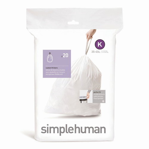 Simplehuman K típus 35-45 l, összehúzható, 20 db - Szemeteszsák - Fő fotó
