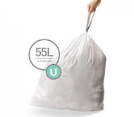 Simplehuman Zatahovací sáčky, 55 l, typ U, 20 ks - Pytle na odpad