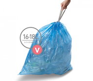 Simplehuman Zatahovací sáčky, 16-18 l, typ V, 20 ks - Pytle na odpad