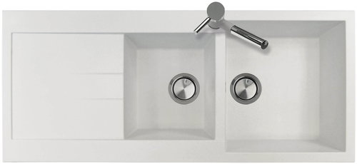 SINKS AMANDA 1160 DUO Milk - Granite Sink - Main image