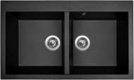 Sinks AMANDA 860 DUO Metalblack - Granitový drez
