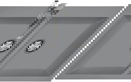 SINKS AMANDA 860 DUO Titanium - Granite Sink - Main image