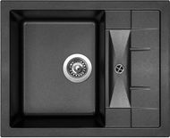 SINKS CRYSTAL 615 Metalblack - Granitový drez