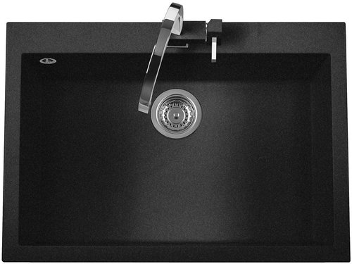 SINKS CUBE 760 Granblack - Granite Sink - Main image