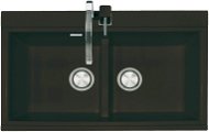 Sinks KINGA 860 DUO Marone - Granitový drez