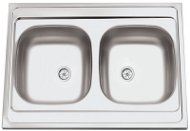 SINKS CLP-A 800 DUO M 0.5mm Matte - Stainless Steel Sink