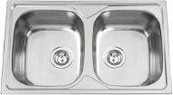 SINKS OKIO 800 DUO V 0,6mm polished - Stainless Steel Sink