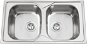 SINKS OKIO 860 DUO V 0,6mm polished - Stainless Steel Sink